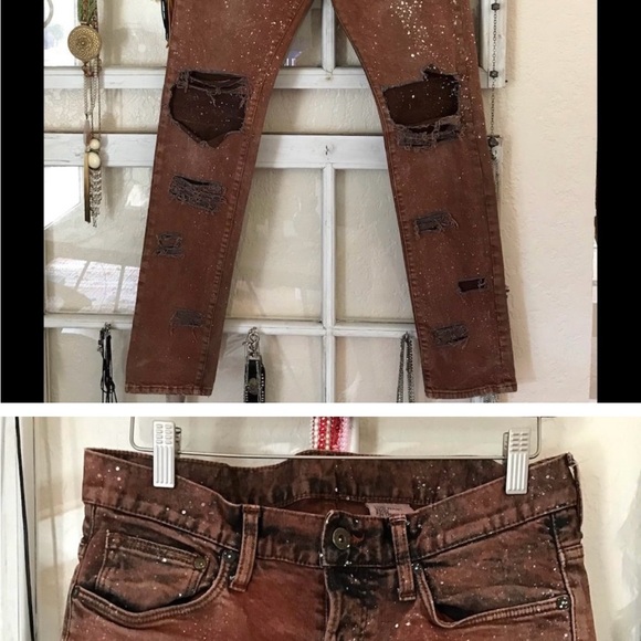 Vintage H&M Destroyed Acid Wash Bleached Jeans - Picture 8 of 8
